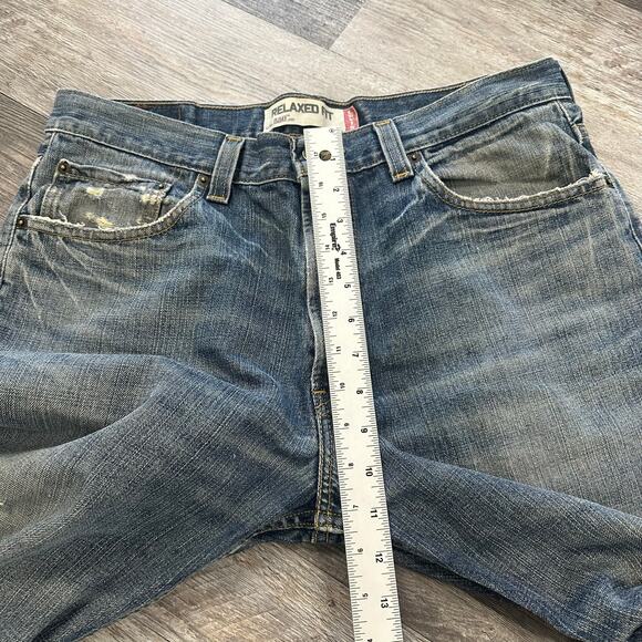 Vintage Y2k Levis 550 Red Tab‎ Womens 34x31 Blue Relaxed Tapered Denim Jeans - Picture 12 of 15